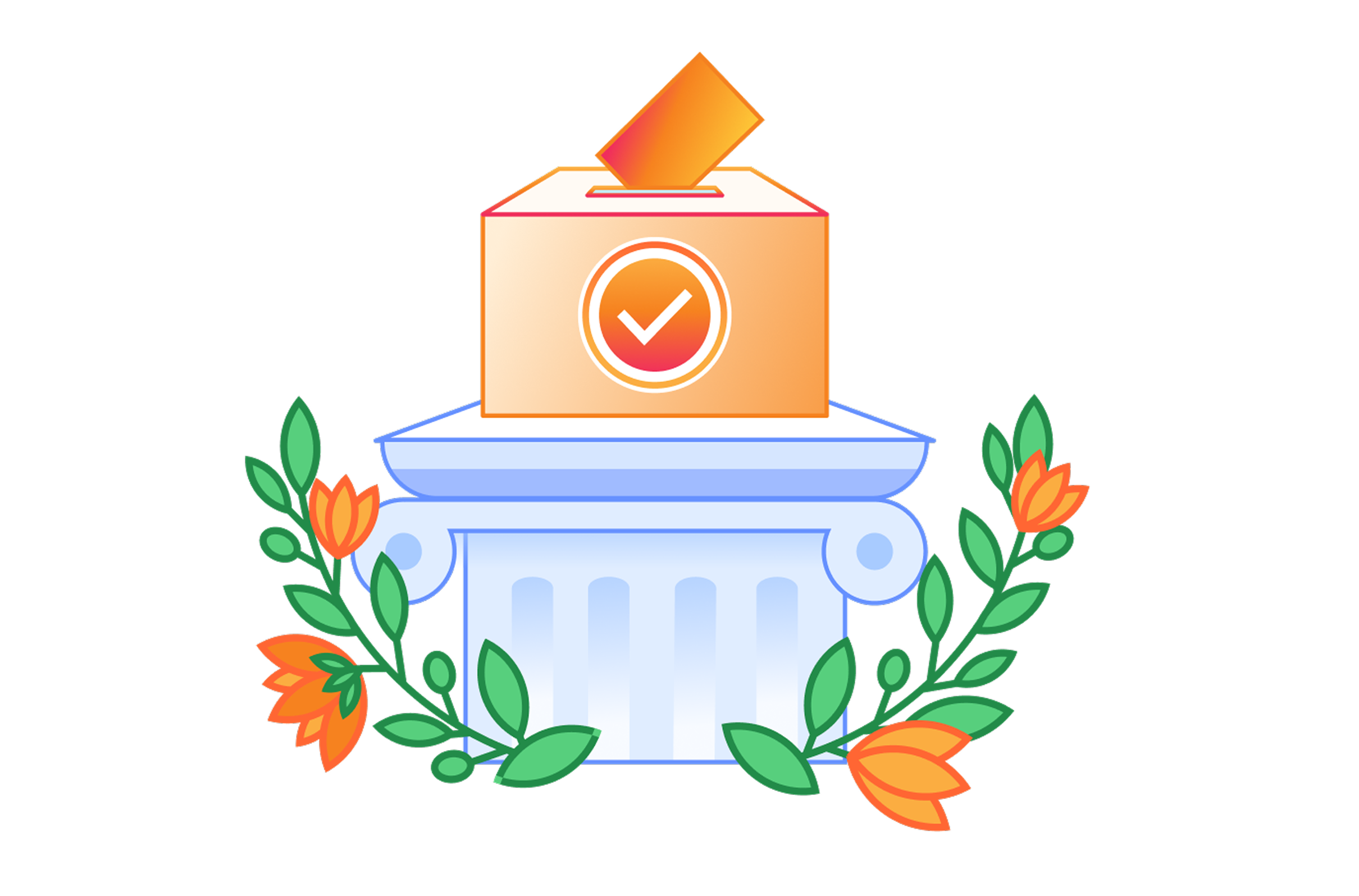 Athenian Project ballot box illustration